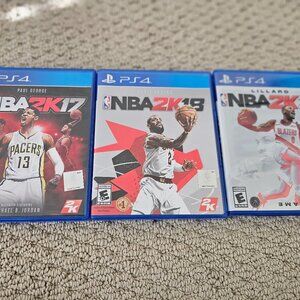 Sony PlayStation 4 NBA 2K17 2K18 2K21 Three Game Bundle